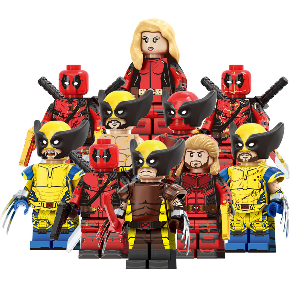 Hot Movie Super Heroes Lady Deadpool&Wolverine Wade Wilson Building Block ของเล่นเด็ก