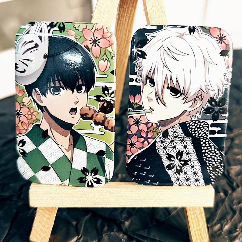 อะนิเมะ Blue Lock คอสเพลย์สี่เหลี่ยมผืนผ้า Bachira Meguru Isagi Yoichi Nagi Seishirou Chigiri Hyouma Mikage Reo Itoshi Rin Pins Collection Breastpin ของขวัญวันเกิด