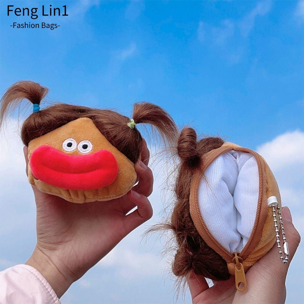 Fengling กระเป๋าใส่เหรียญ,ตุ๊กตานุ่มเปลี่ยนเงิน,กระเป๋าของขวัญขนาดเล็กเด็ก