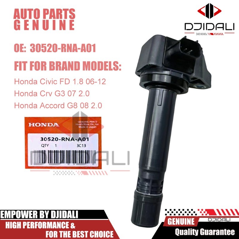 คอยล์จุดระเบิดสําหรับ Honda Civic FD 1.8 06-12 CRV G3 07 2.0 Accord G8 08 2.0 30520-RNA-A01 099700-1