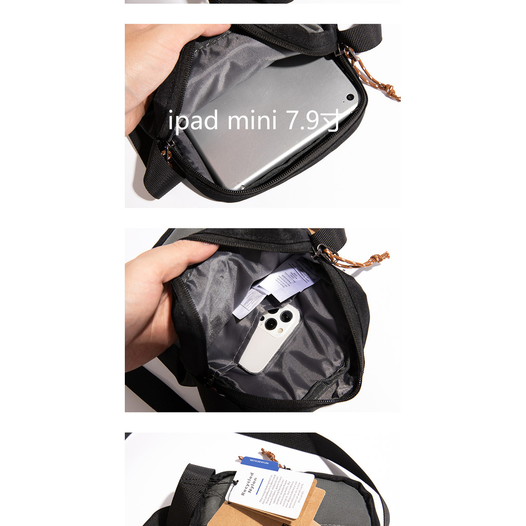 กระเป๋าโทรศัพท์มือถือสีตัดกัน Flying Fish กระเป๋าสะพายใบเล็ก Workwear Bag
