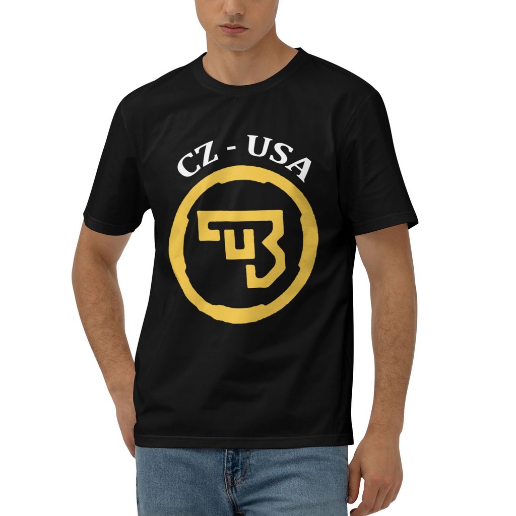 Cz Usa Ceska Zbrojovka Firearms แฟชั่นเสื้อยืดลําลองสบาย