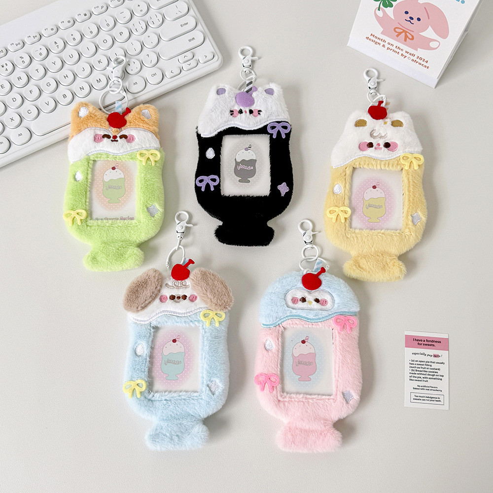 ผู้ถือบัตร การ์ตูนโปร่งใส Hollow สามนิ้ว Goo Card Sleeve นักเรียน Access Control Subway Card Holder