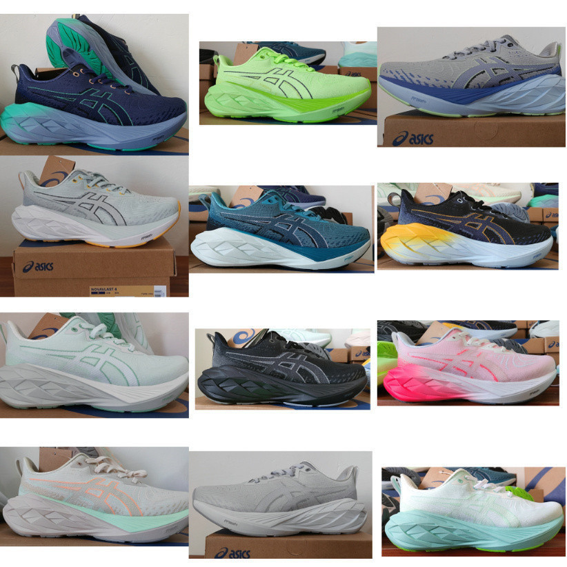 Asics novablast 4เชือกผูกรองเท้ากันกระแทกน้ำหนักเบาสำหรับผู้หญิง MS7L