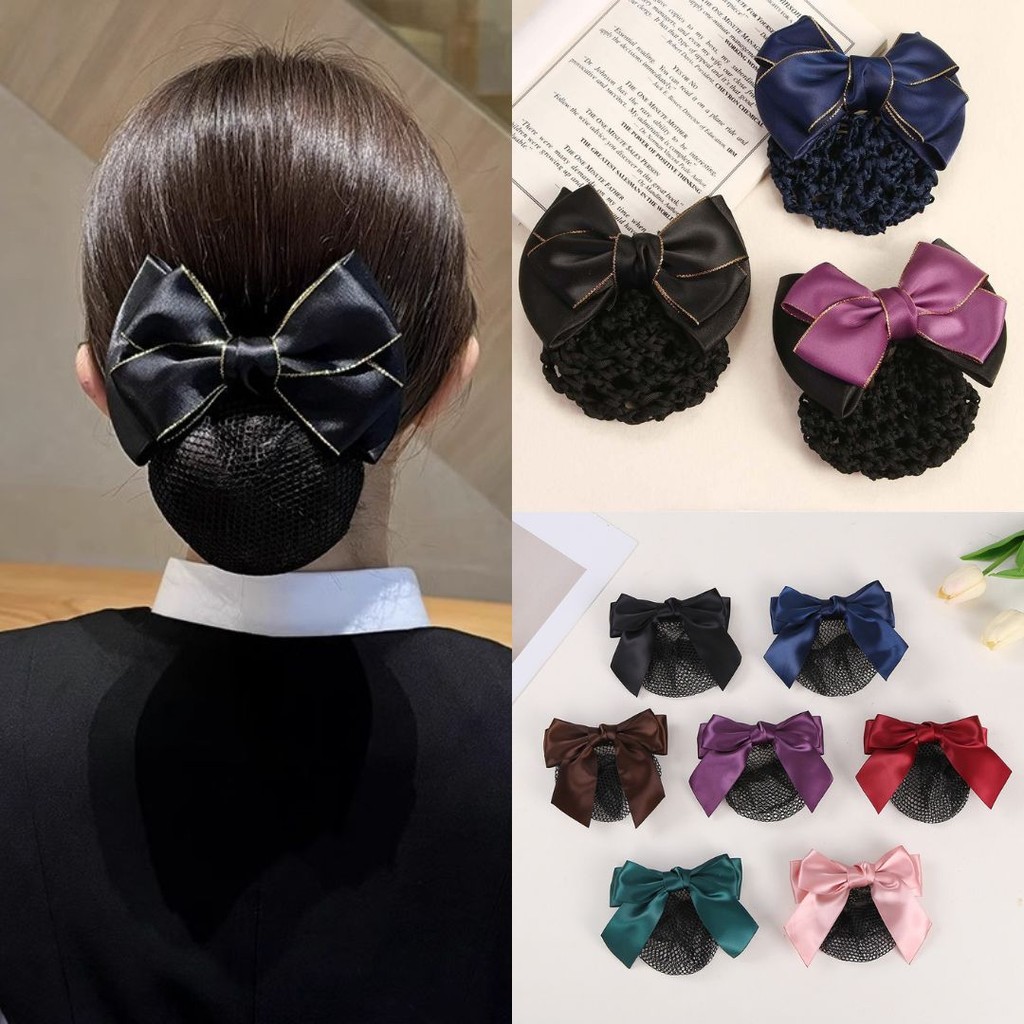 🎀NEW🎀เน็ตตาข่ายติดผม โบว์ ผูกผม กิ๊บติดผม พร้อมส่ง #Z-0016