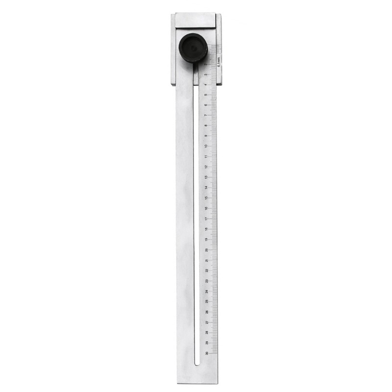 Po* Precision Marking Gauge 300mm Marking Tool Marking Gauge ไม้บรรทัดโลหะ Marking