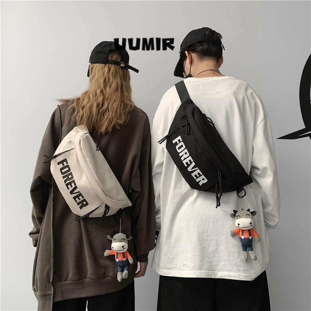UUMIR แพ็คเอว, กระเป๋าเข็มขัดอินเทรนด์, แฟชั่นยิมฟิตเนสที่วางโทรศัพท์มือถือกระเป๋าเดินทางคู่กระเป๋าหน้าอกผู้หญิงผู้ชาย