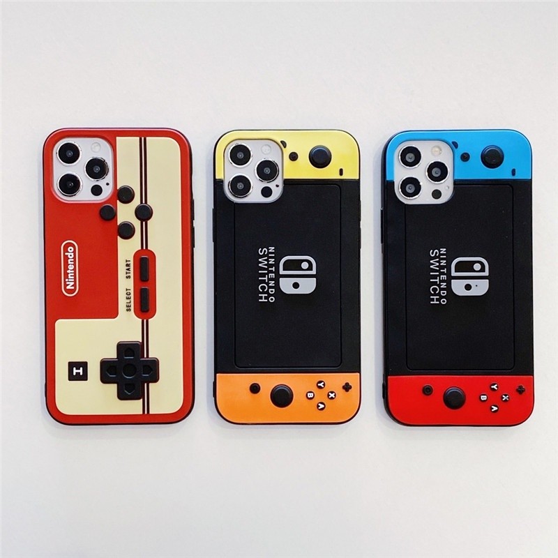 บุคลิกภาพสวิทช์จับสวิทช์จับการ์ตูน3งซิลิโคนกรณีโทรศัพท์สําหรับ ไอโฟน 11 12 13 14 15 16 มือโปร สูงสุด บวกด้านป้องกันการลื่นกันกระแทกปกหลังป้องกันลายนิ้วมือเคลือบปลอก