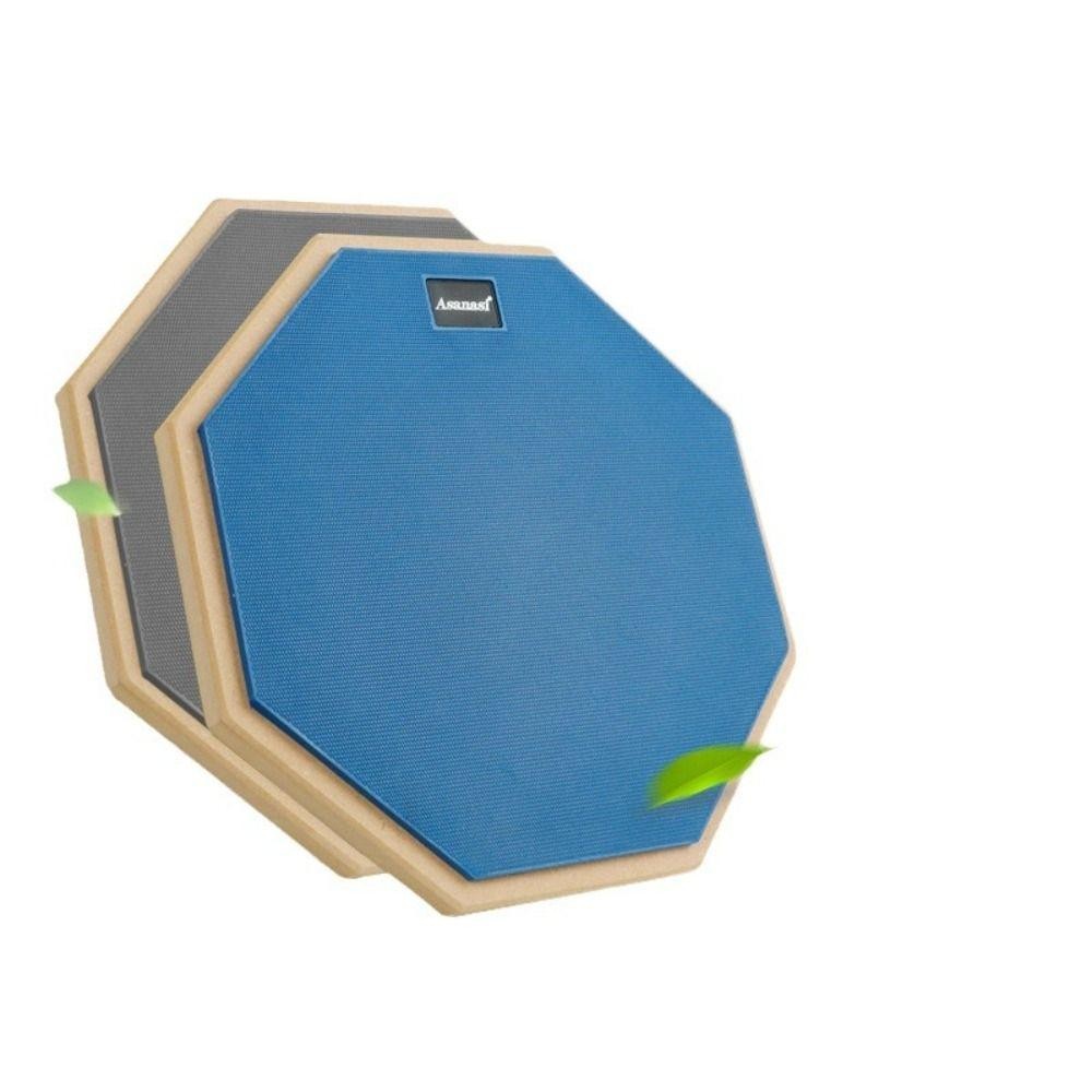 CLEMMENT แผ่นรองกลองฝึกซ้อม, แผ่นรองฝึกซ้อมกลองสแนร์สองด้านเงียบ, อุปกรณ์เพอร์คัชชันคุณภาพสูงขาตั้งบ่วงมืออาชีพ 8 นิ้ว Dumb Drum Pad - รูปที่ 5