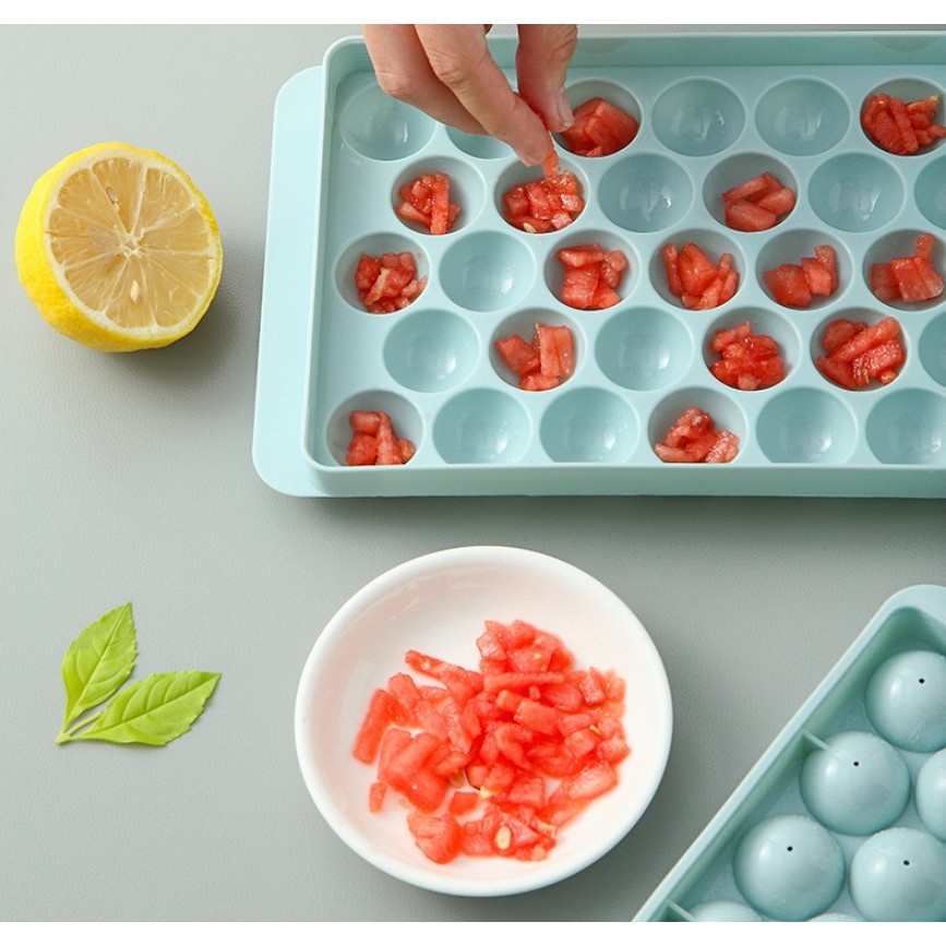 พิมพ์น้ำแข็ง พิมพ์ลูกแก้ว ที่ทำน้ำแข็ง ทำวุ้น ก้อนกลม 33 ช่อง แม่พิมพ์น้ำแข็ง - รูปที่ 6