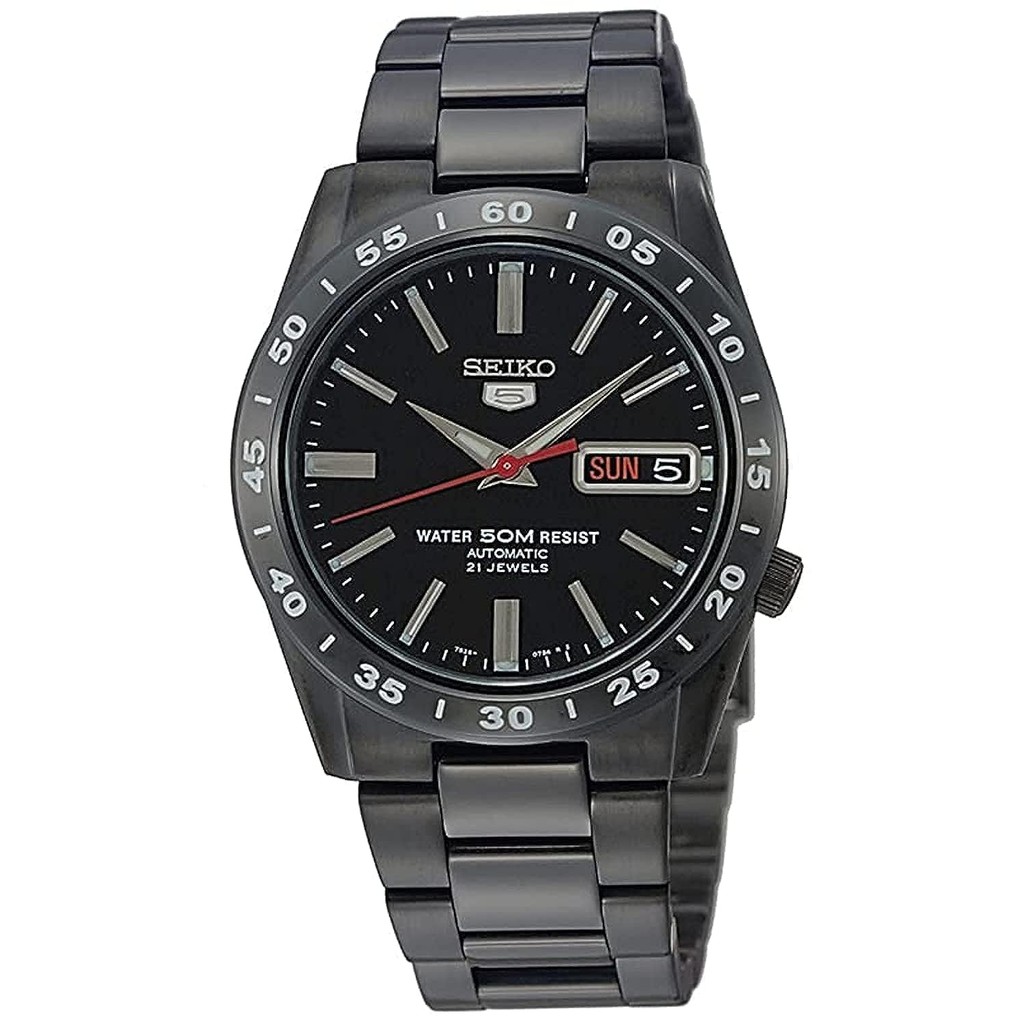 JAPAN Seiko นาฬิกา Seiko import SEIKO 5 Seiko Five Automatic Overseas Model SNKE03KC Mens Black ส่งต