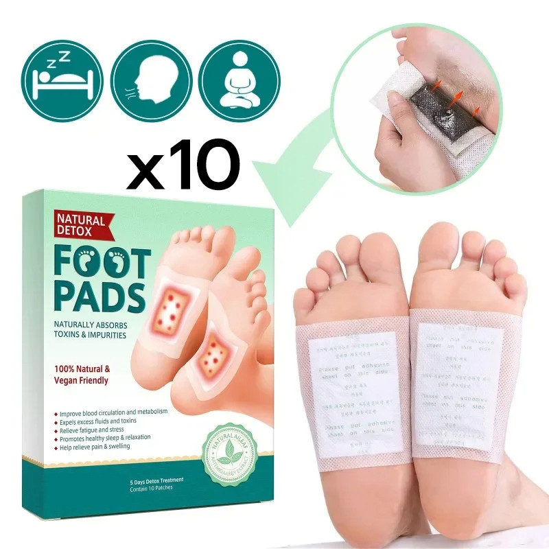 แผ่นแปะเท้าสมุนไพร สมุนไพรแปะฝ่าเท้า แผ่นแปะเท้าเพื่อสุขภาพ Foot Pads บแผ่นแปะเท้า คลายปวดเมื่อย ช่วยหลับสบาย