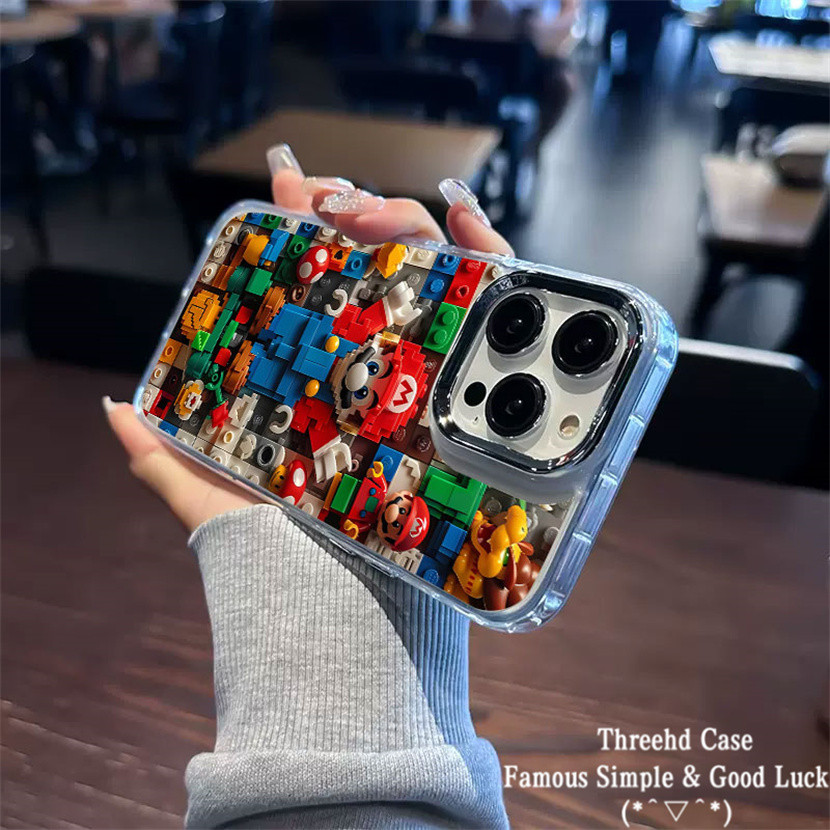 ปลอกเข้ากันได้สําหรับ ไอโฟน 11 เอ็กซ์อาร์ 15 13 14 12 มือโปร สูงสุด 8 7 บวก กับ 2020 X Xs สูงสุดชุบเลนส์ใสนุ่มกรณีมาริโอซูเปอร์การ์ตูนขั้นสูงซิลิคอนกันกระแท
