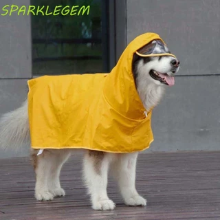 Sparklegem สุนัขเสื้อกันฝนกลางแจ้ง M-9XL เสื้อสุนัขเครื่องแต่งกายเสื้อผ้าสําหรับสุนัขขนาดกลางขนาดเล็กกันน้ําสัตว์เลี้ยง Rain Jacket