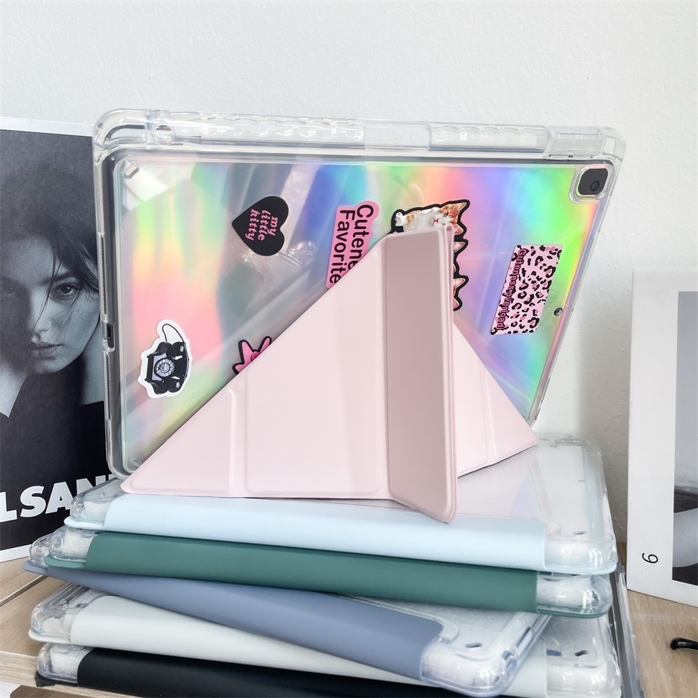 New [ประเภท Y] เคสไอแพด Air6 11inch Air4 5  gen7 gen8 gen9 10.2  mini6 pro 11 pro 12.9（2018-2022）2024 วัสดุอะคริลิค case