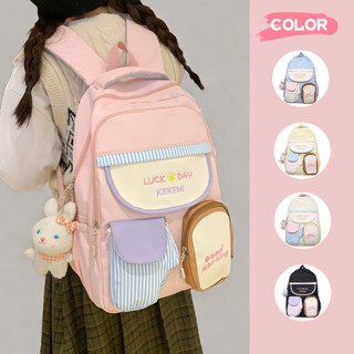 การออกแบบเฉพาะกระเป๋าเป้สะพายหลังสีตัดกันโดปามีนสาวนุ่มกระเป…