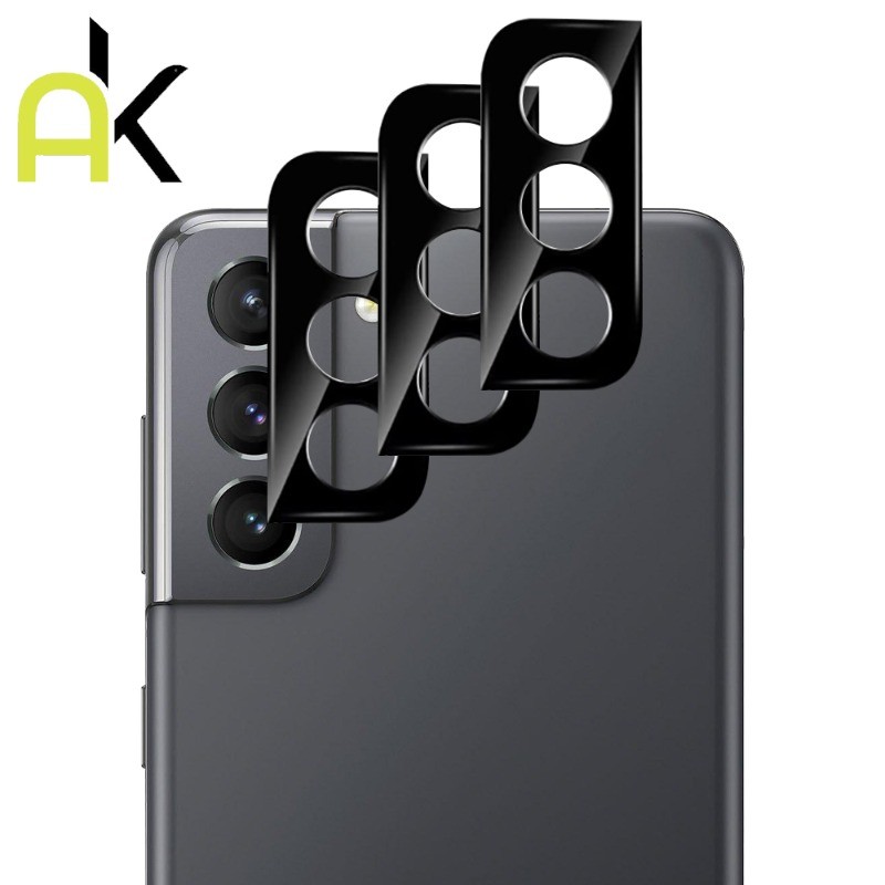 AK ฝาครอบเลนส์กล้องกระจกนิรภัยโค้งเหมาะสำหรับ Samsung Galaxy A07 A17 A54 A34 A24 A14 5G 4G A05 A05S A15 A25 A35 A55/5G