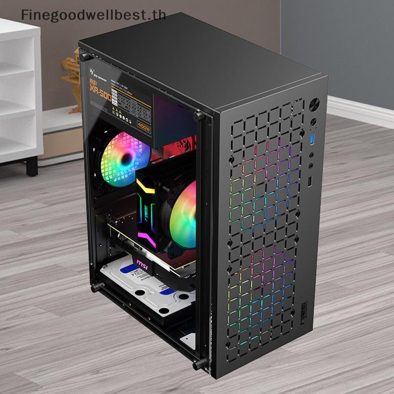Fbth Micro ATX/ITX โปร่งใส DIY PC กรณีแก้วคอมพิวเตอร์เดสก์ท็อป HDD + SSD ATX แหล่งจ่ายไฟ 250 มม.กราฟิกการ์ด 3 พัดลม Cooler ร้อน