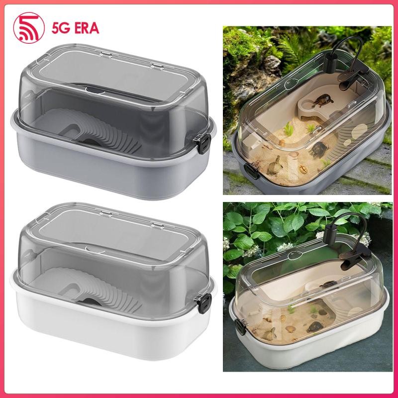[Wishshopeezzzxh] Turtle Aquarium Turtle Habitat Turtle Breeding Tank Reptiles Turtle for