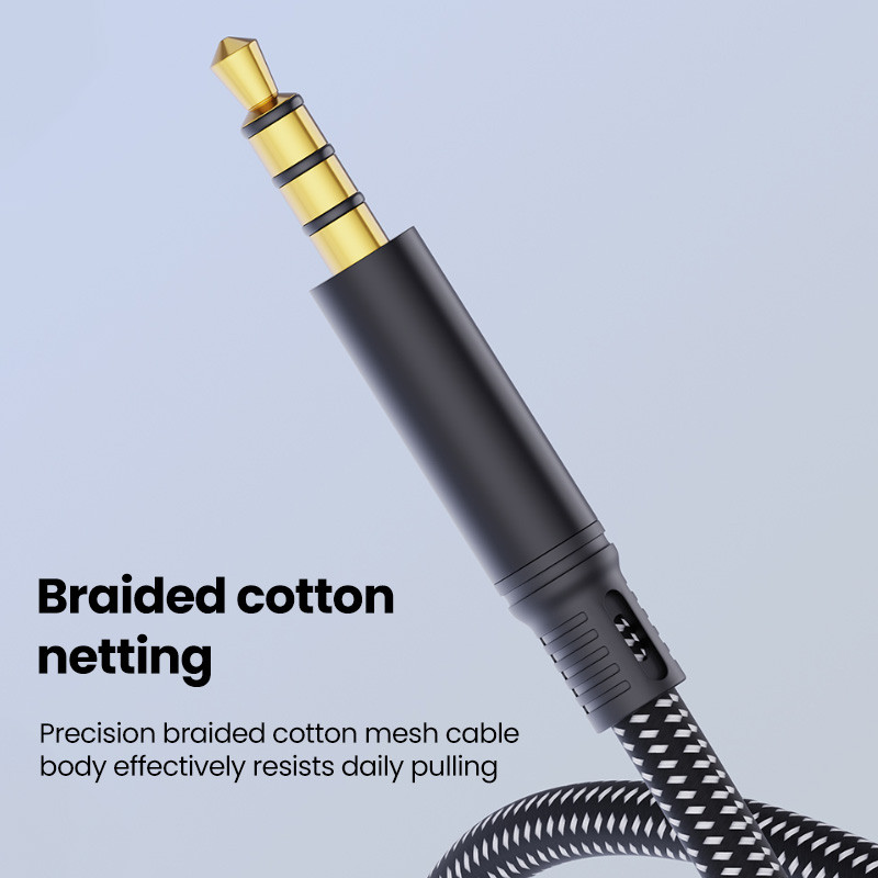 [Shopee Choice] คุณภาพสูง Type C ถึง 3.5 มม.แจ็ค Aux 4 เสาสายสําหรับหูฟังรถไฮไฟสเตอริโอ