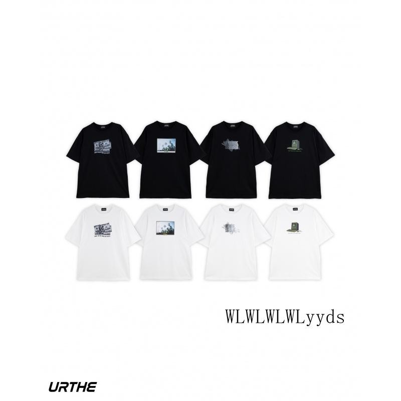 URTHE - เสื้อยืด แขนสั้น UNISEX สกรีนลาย รุ่น DFT DEC T-shirt S-5XL ผ้าฝ้าย Clothing ผู้ชาย คอกลม