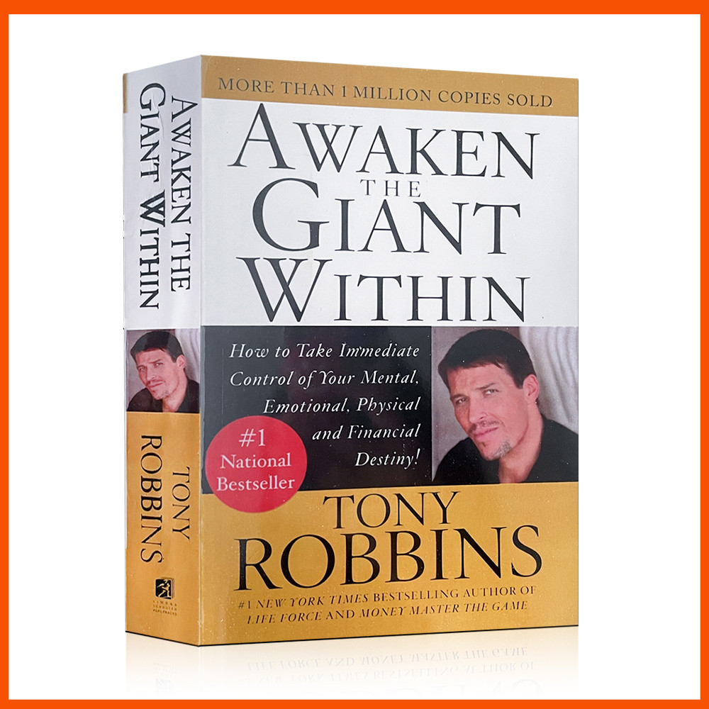 ปลุกด้วยยักษ์: วิธีนําการควบคุมจิตทันที อารมณ์ ทางกายภาพ และ Finan โดย Tony Robbins (หนังสือภาษาอังกฤษปกอ่อน)