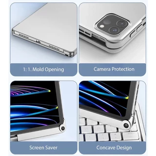 360° Rotatable Backlit แป้นพิมพ์สําหรับ iPad mini 6 7 Air 7 8 11 13 M3 M4 10 11th A16 10.9 2025 Pro 11 13 M4 2024 Air 4 5 Pro 11 12.9 2018-2022 Air 6 11 13 M2 สมาร์ท เคสคีย์บอร์ด