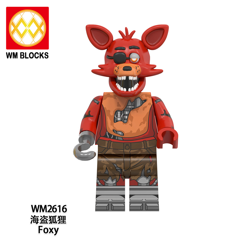 ห้าคืนที่ Freddys Building Blocks Chica Bonnie Fox Clockwork บอลลูน Lolbit Springtrap Endo Minifigures