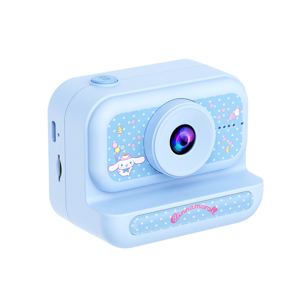 กล้องเด็ก Sanrio ของแท้ X6 48 ล้านพิกเซล กล้องคู่หน้าหลัง หน้าจอ 2.0 นิ้ว วีดีโอความคมชัดสูง กล้องดิจิตอลมินิ ของขวัญวันเกิด，กล้องคุโรมิ กล้องเมโลดี้，พร้อมขาตั้ง