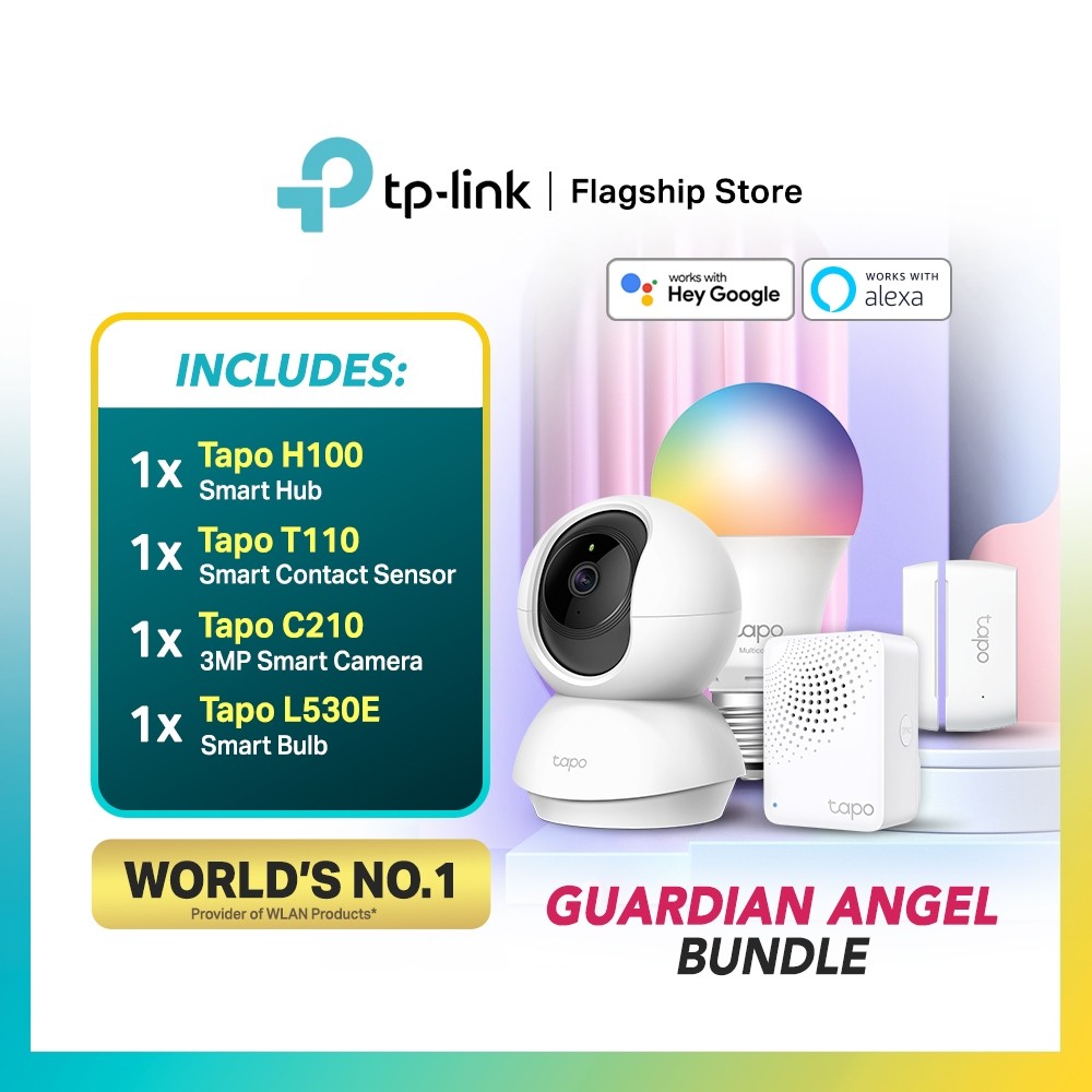 TP-Link Tapo Smart Home Automation Bundle C210/C225/C500/H100/T100/T110/L530E/L920-5