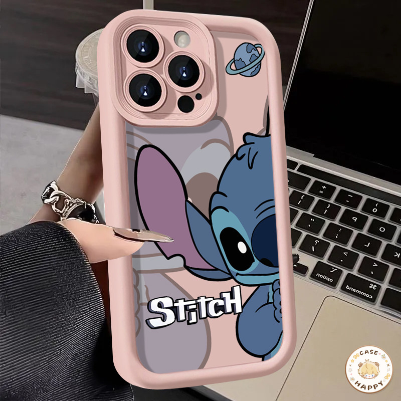 รูปแบบเย็บการ์ตูนน่ารัก แองเจิลอายส์ซอฟท์ เคสIphone 11 Pro Max 15 13 14 12 15 Pro Max X XS XR Max 7 15 6s 8 Plus SE 2020