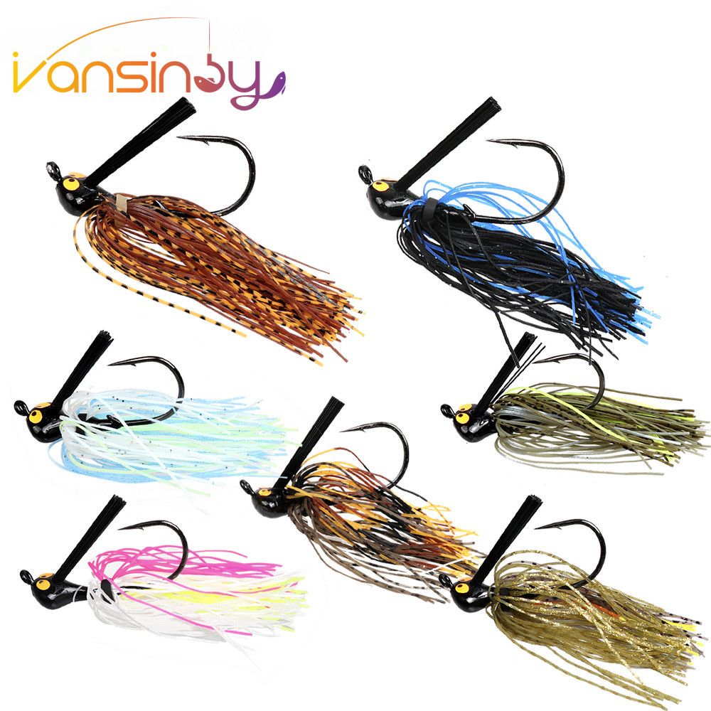 7g/10g/14g Fishing Lure ตะกั่ว Jig Head ตกปลา Buzzbait Multicolor Bass ปลาเทราท์ปลาแซลมอนโลหะ Spinner เหยื่อว่ายน้ํา Jigs