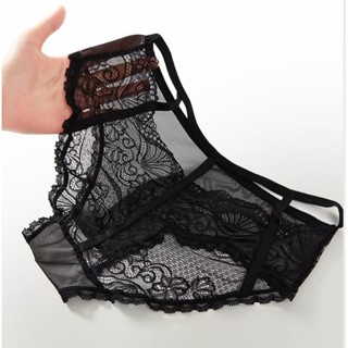 กางเกงใน ชุดชั้นในลูกไม้สีดำสวมใส่สบาย size L-XL