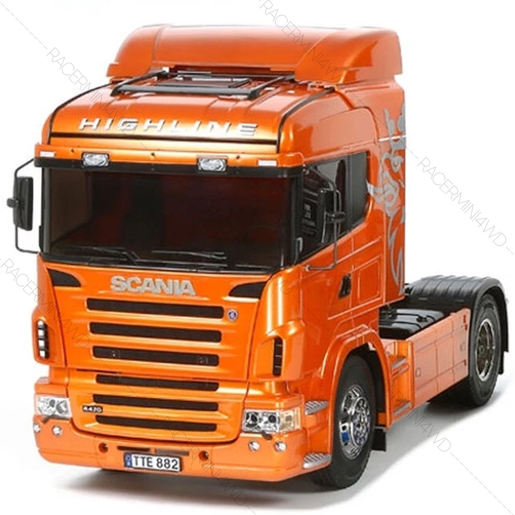 TAMIYA 56338 1/14 R/C Tractor Truck Scania R470 Highline Orange Edition ชุดประกอบรถบังคับหัวลากทามิย