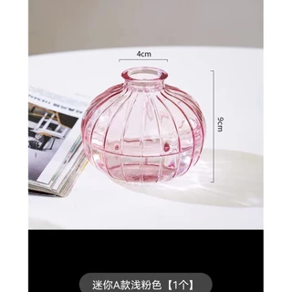 [พร้อมส่ง] แจกันแก้วสไตล์ฝรั่งเศส French-style glass vase แจกันเรียบง่าย ของแต่งบ้าน พร็อพถ่ายรูป ร้านกาแฟ