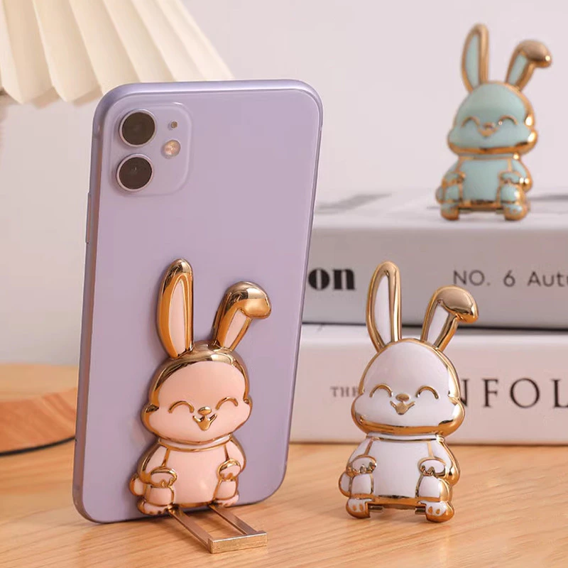 ขาตั้งโทรศัพท์ ที่วางสติกเกอร์รูปกระต่ายที่วางโทรศัพท์มือถือที่วางโทรศัพท์ตกแต่ง-CY