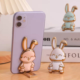 ขาตั้งโทรศัพท์ ที่วางสติกเกอร์รูปกระต่ายที่วางโทรศัพท์มือถือที่วางโทรศัพท์ตกแต่ง-CY