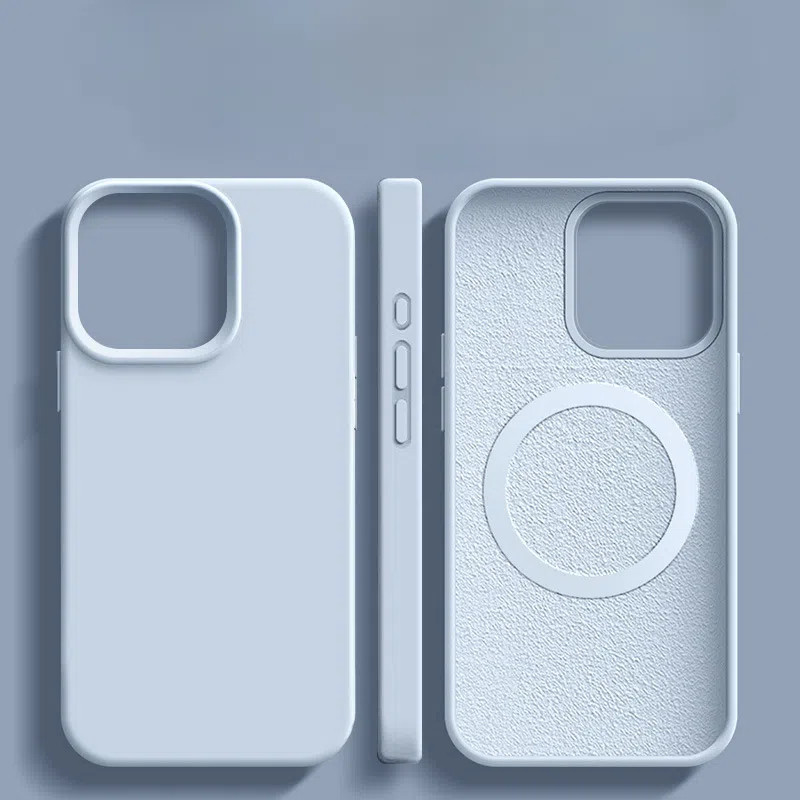 เคสโทรศัพท์ชาร์จแม่เหล็กเหลว 16 ชิ้นเหมาะสําหรับ ไอโฟน 15 โปรแม็กซ์ ซิลิโคนป้องกันการตก 14 เคสป้องกัน