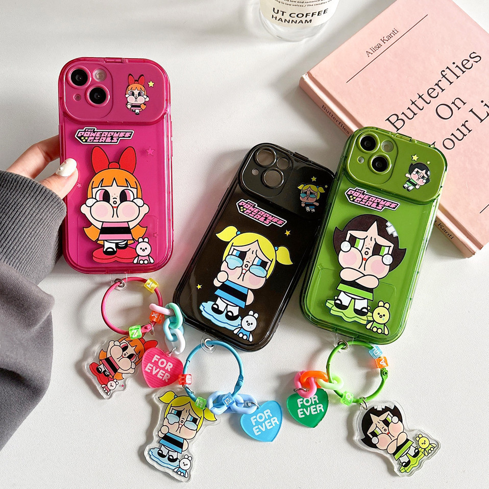 KAWA-เคสโทรศัพท์มือถือแบบกระจก ฝาพับ กันกระแทก ลายการ์ตูนน่ารัก สําหรับ iPhone 11/12/13/14pro/15promax/13/14/15plus
