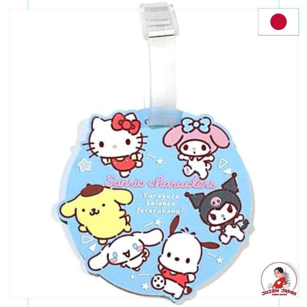 【Direct from Japan】ป้ายชื่อห้อยกระเป๋าเดินทาง ป้ายชื่อกระเป๋าเดินทาง ป้ายชื่อกระเป๋าเดินทาง ป้ายชื่อกระเป๋าเดินทาง PVC แบบนุ่ม ยางซานริโอ โดดเด่น ดีไซน์มีสไตล์ เป็นหลุมเป็นบ่อ ตัวอักษร 3 มิติ น่ารัก สีฟ้า