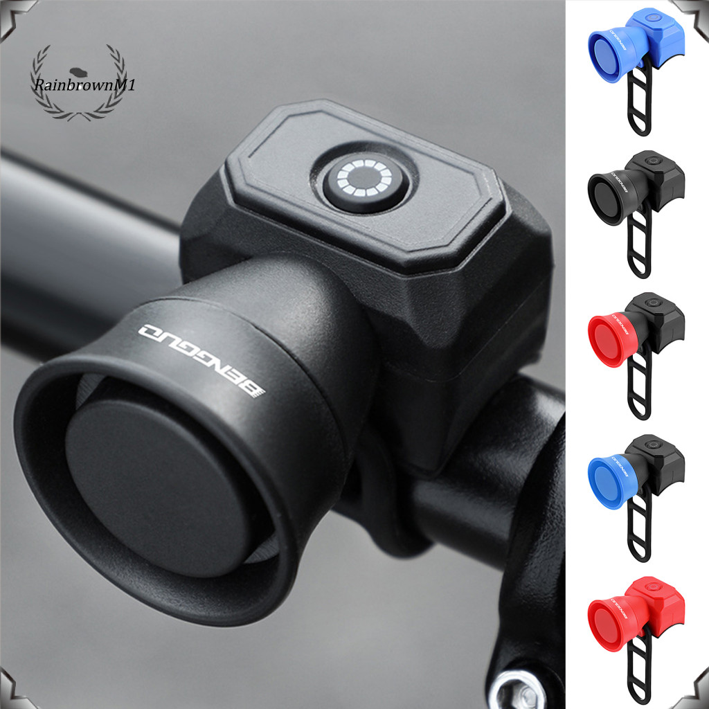 [Rm] แตรจักรยานเสียงแตรจักรยาน 120db แตรจักรยานไฟฟ้าดัง USB ชาร์จกันน้ํา Mini Alarm Bell สําหรับ MTB Road Mountain Handlebar อุปกรณ์เสริม