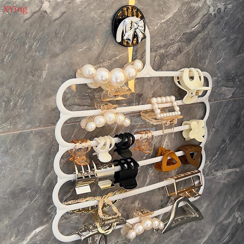[Xy] Hair Claw Storage Rack Organizer ผู้ถือความจุขนาดใหญ่แขวนผนัง Hairpin Hanger Space al Storage Rack ขายร้อน