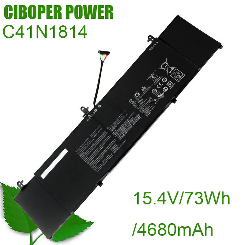 CP Laptop Battery 0B200-03120100 C41N1814 15.4V/73WH/4680mAh For ZenBook 15 Series UX533 UX533FD UX5
