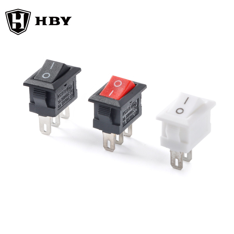 5 ชิ้น KCD1-11 สวิตช์ปุ่มกด 10×15 มิลลิเมตร SPST 2/3 พิน 3A 250V KCD11 Snap-in เปิด/ปิด Rocker สวิทช์ – โปรปัง