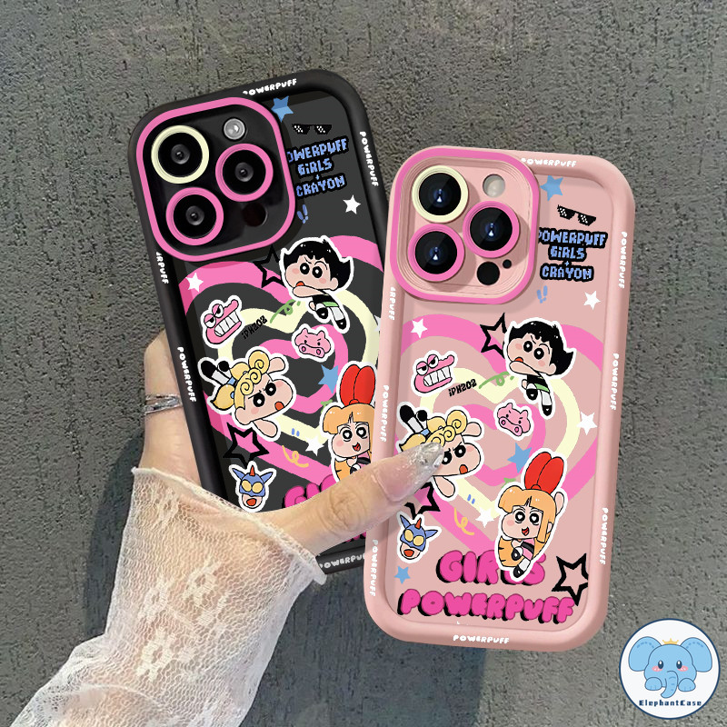 การ์ตูนกราฟิตี้ Powerpuff Girls เคส Redmi 13C 10A 12C A1 12 9T 9 10C 9A 9C NFC Note 9 12 11s 10 11 8 Pro Max POCO M6 Pro