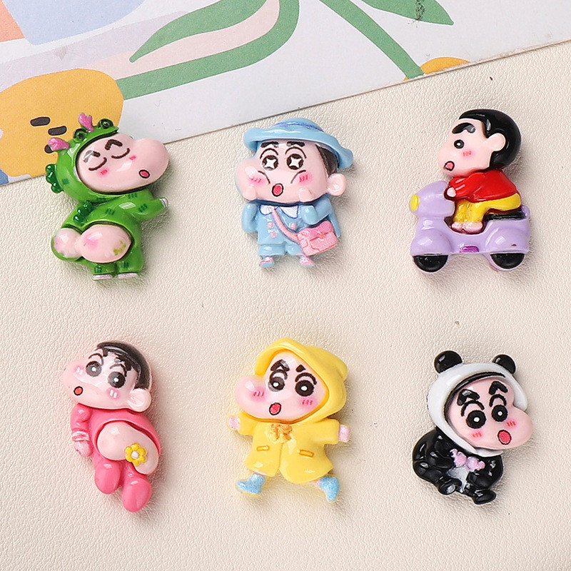 อุปกรณ์เรซิน DIY การ์ตูนตูด Shin-Chan Series DIY ครีมกาวอุปกรณ์เสริมเคสโทรศัพท์ DIY Handmade กิ๊บติดผมเด็กวัสดุ