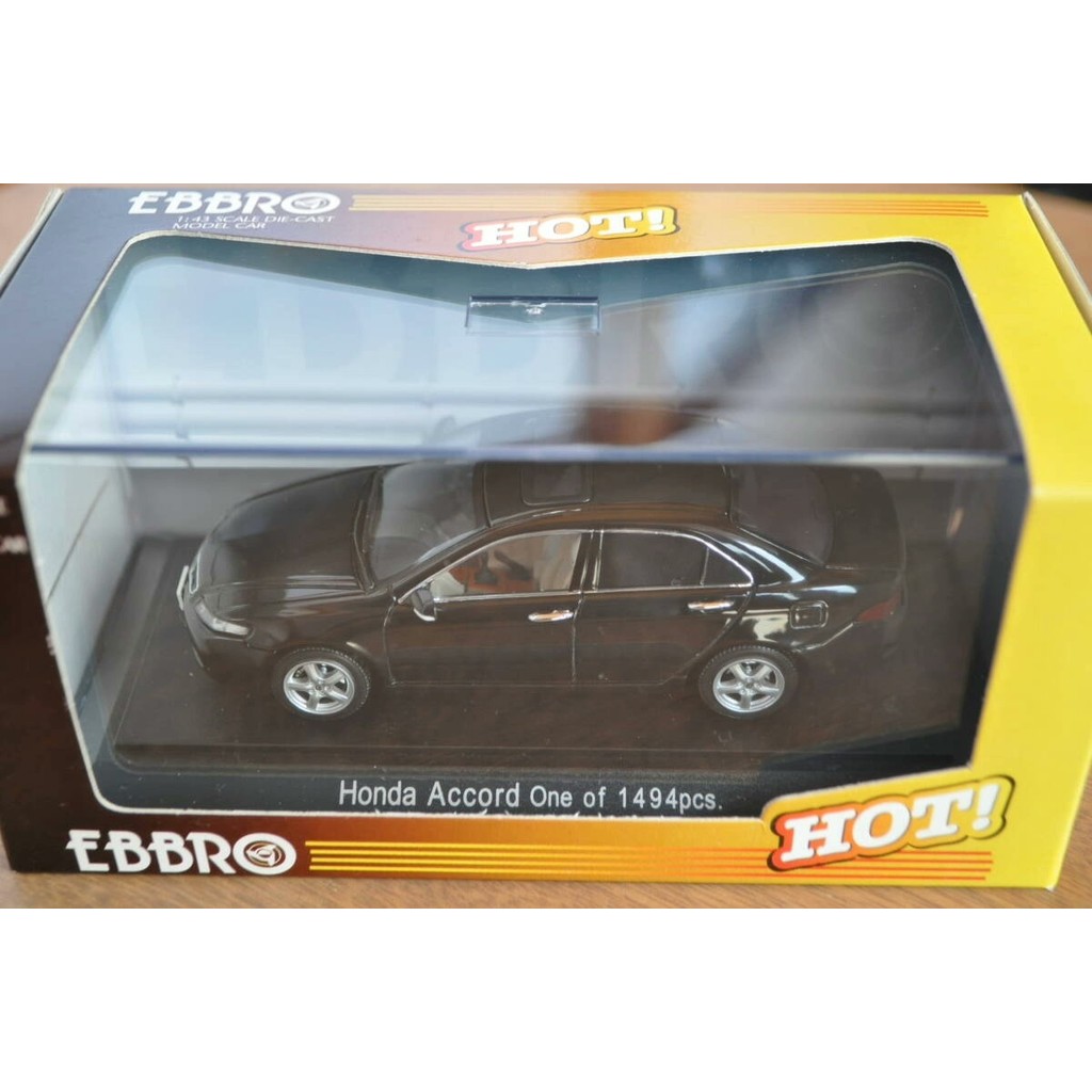 Ready Stock honda accord 1 43 Car Model, ebbro Brand, Ultra-Rare Metal Black, accord Magic Car, Orig