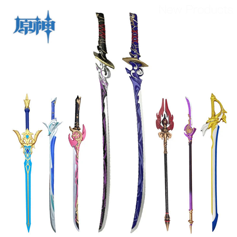 ⭐ WW Genshin Impact Sword Wolf's Gravestone Jean Sword Freedom Sworn Sword Cosplay Safety PU 1:1 Wea