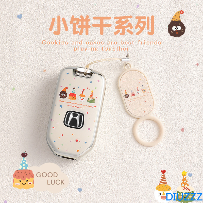 Tpu รถ Flip Key Case ฝาครอบ Fob สําหรับ Honda Civic Accord City Odyssey CR-V XR-V HR-V Vezel หยกแจ๊ส Crider พวงกุญแจ