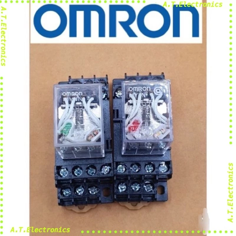 ราคาโรงงาน om Relay my4 มีไฟ 12vdc 12vac 24vdc 24vac 220vac ราคาต่อชิ้นรีเลย์และ ส ราคาชุด